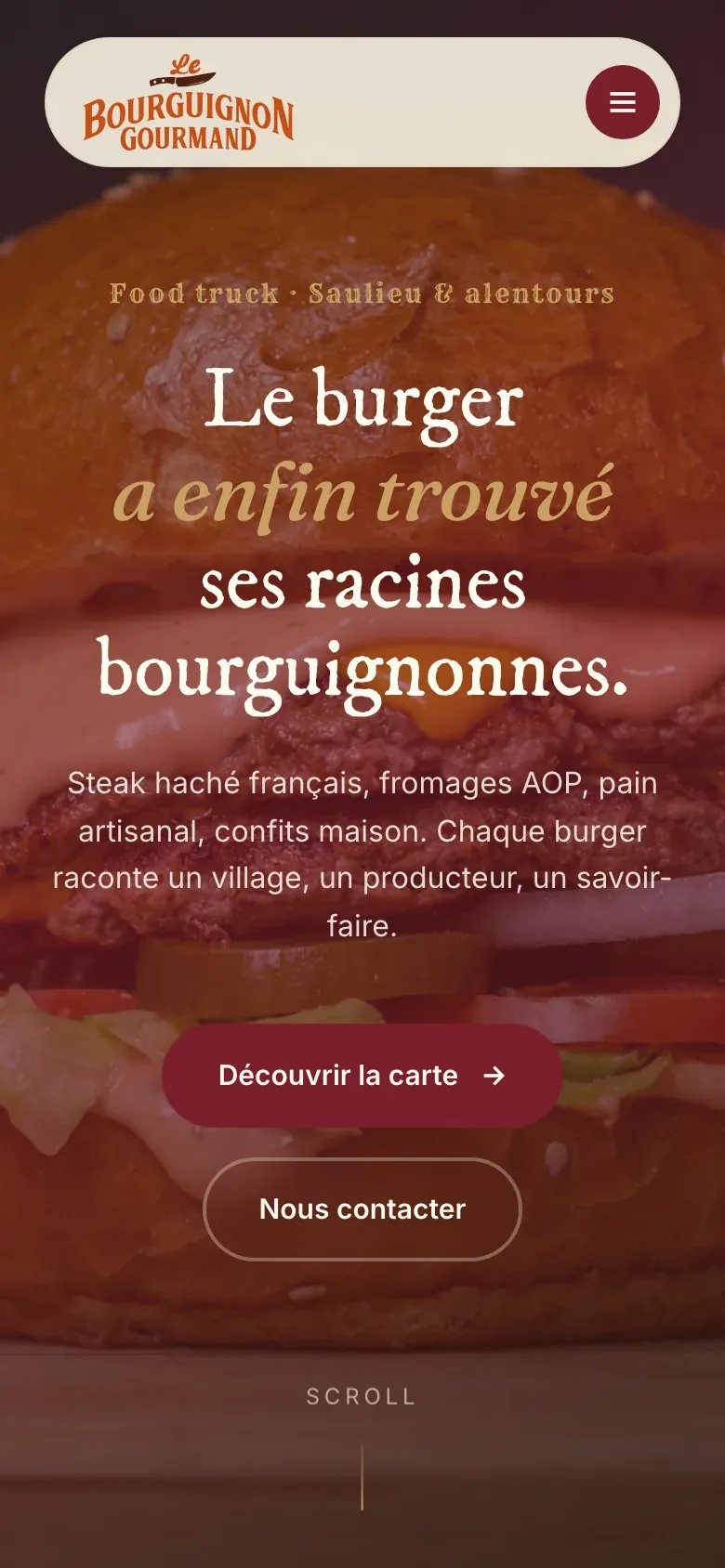 L’accueil sur téléphone